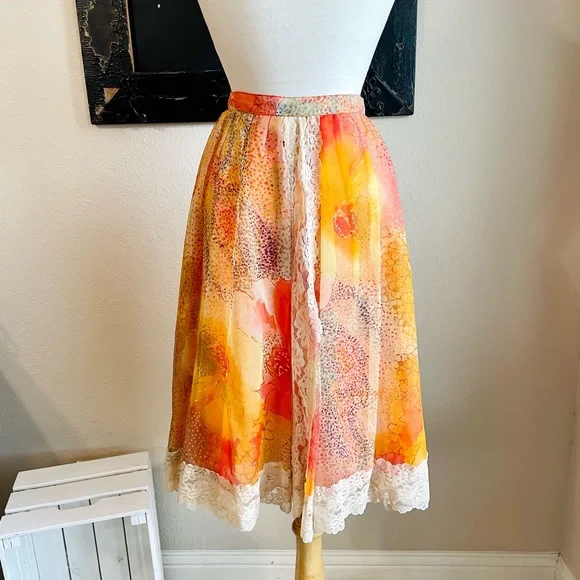 Vintage 1970’s Koos Van Den Akker Boho Skirt